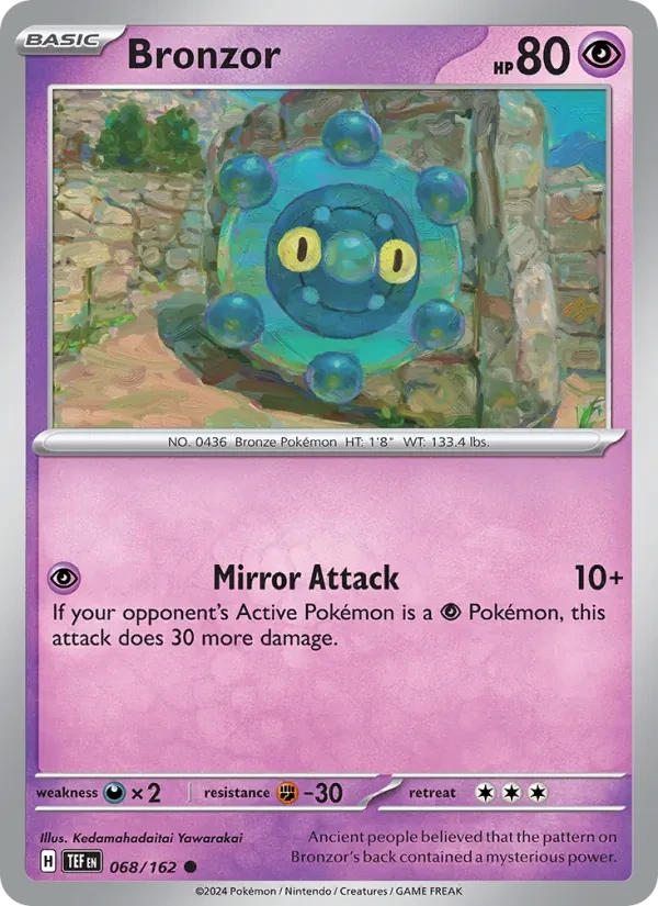 Bronzor 068/162 Temporal Forces Pokémon card