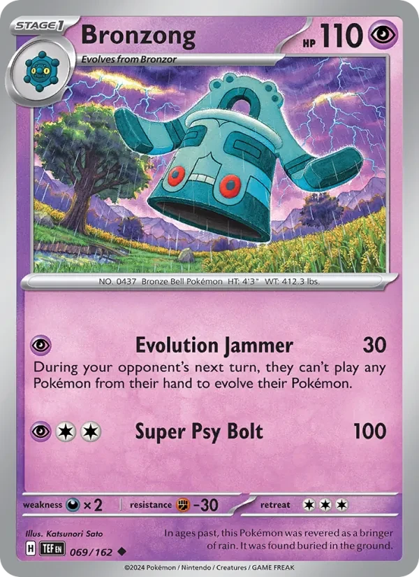 Bronzong 069/162 Temporal Forces Pokémon card
