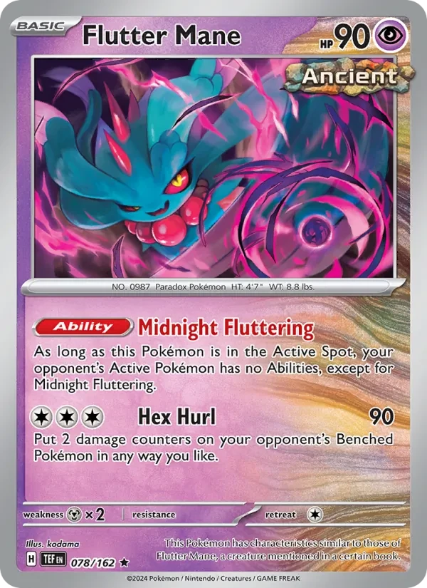 Flutter Mane 078/162 Temporal Forces Pokémon Karte