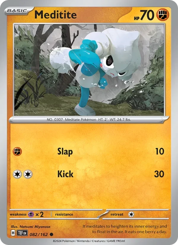 Meditite 082/162 Temporal Forces Pokémon card