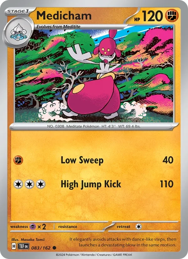 Medicham 083/162 Temporal Forces Pokémon card