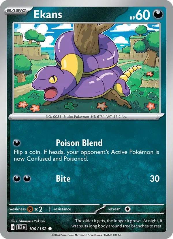 Carte Pokémon Ekans 100/162 Temporal Forces