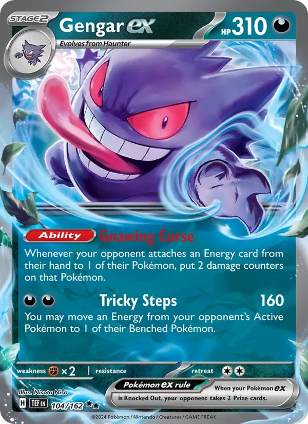 Gengar ex 104/162 Temporal Forces Pokémon card