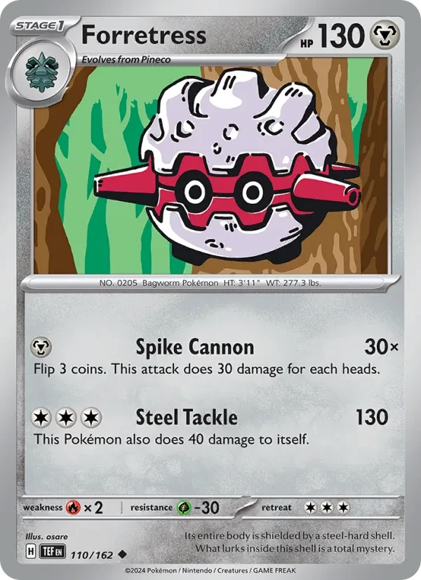 Carte Pokémon Forretress 110/162 Temporal Forces