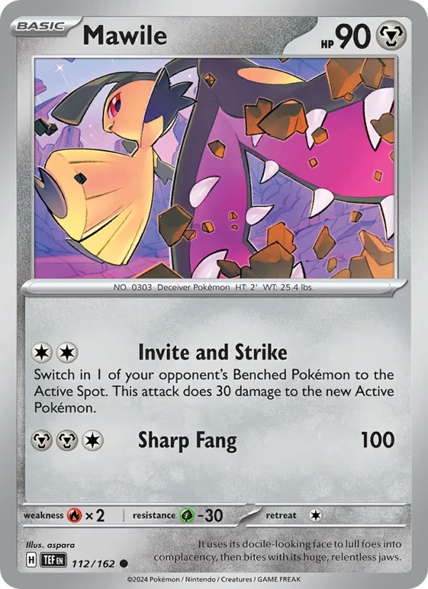 Mawile 112/162 Temporal Forces Pokémon card