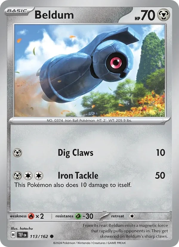Carte Pokémon Beldum 113/162 Temporal Forces