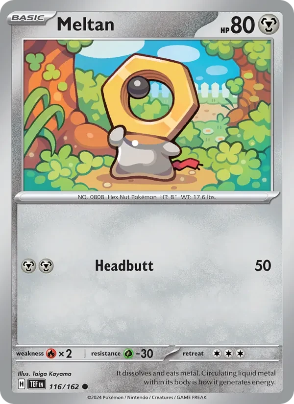 Meltan 116/162 Temporal Forces Pokémon card