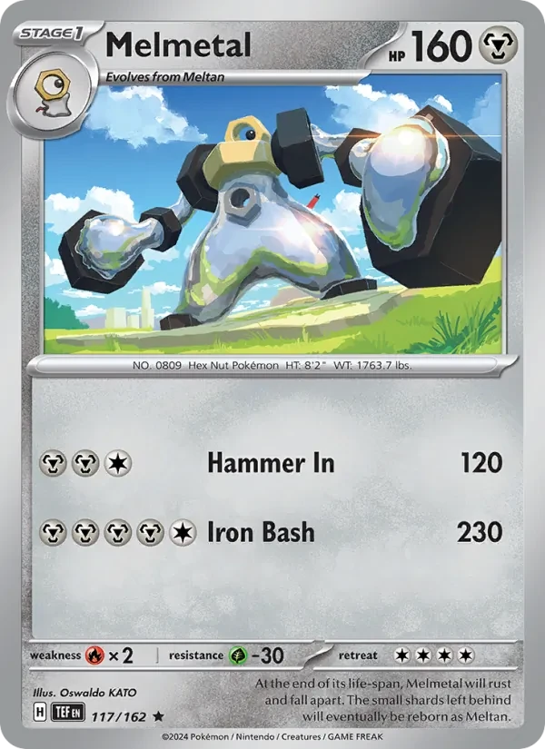 Melmetal 117/162 Temporal Forces Pokémon card