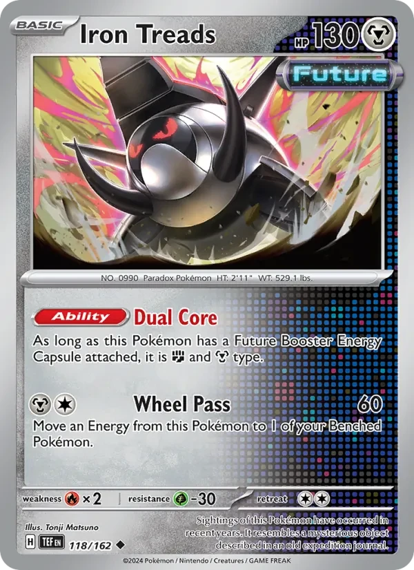 Iron Treads 118/162 Temporal Forces Pokémon card