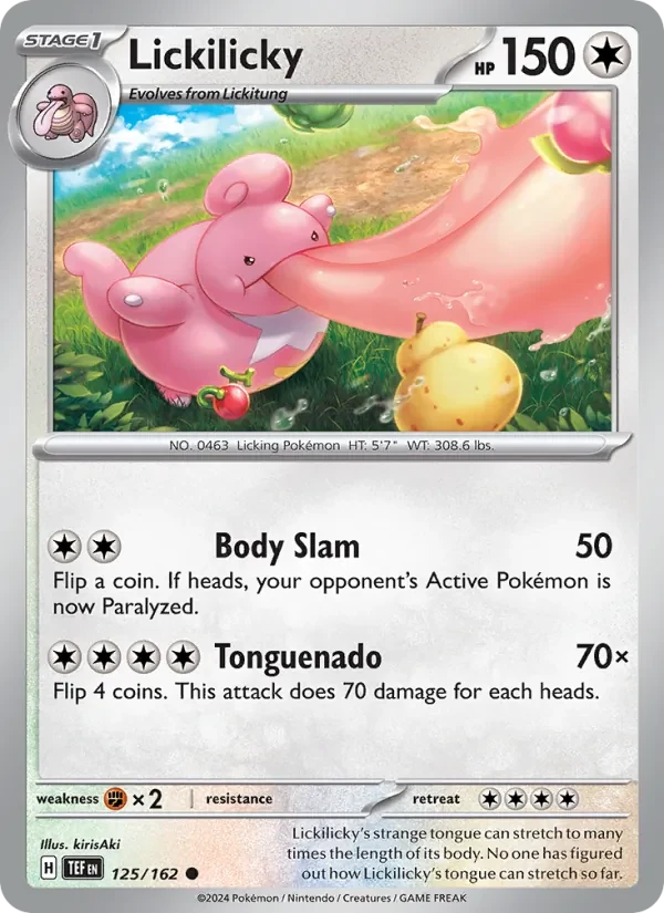 Lickilicky 125/162 Temporal Forces Pokémon kaart