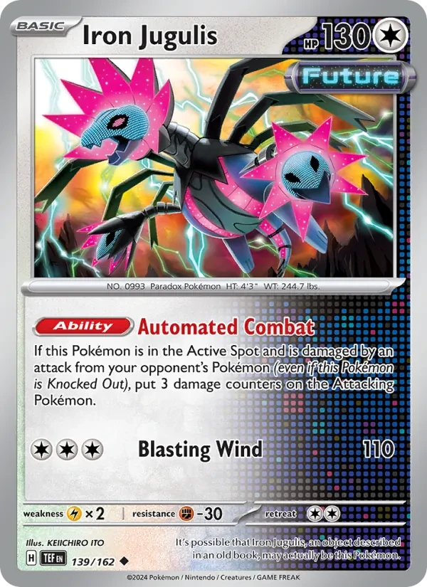 Iron Jugulis 139/162 Temporal Forces Pokémon card