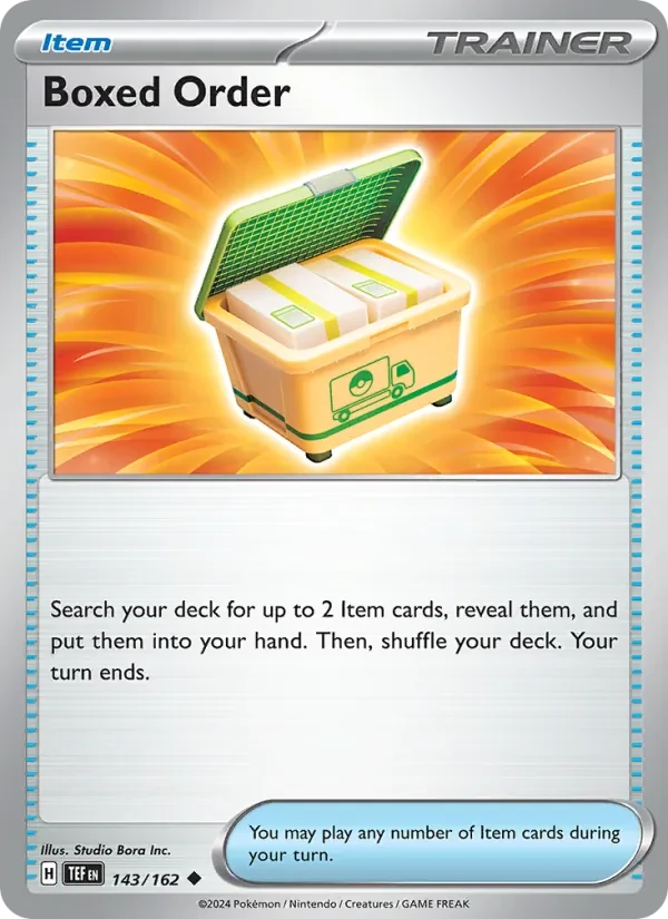 Boxed Order 143/162 Temporal Forces Pokémon card