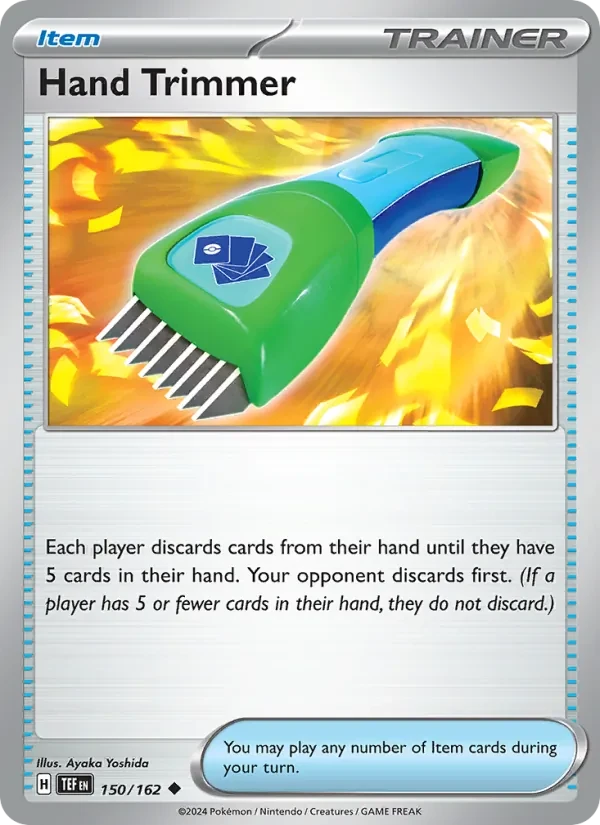 Hand Trimmer 150/162 Temporal Forces Pokémon card