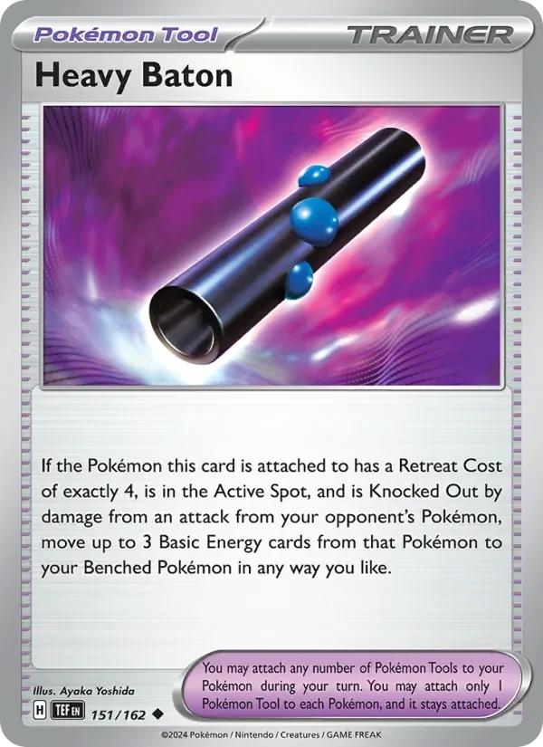 Heavy Baton 151/162 Temporal Forces Pokémon card