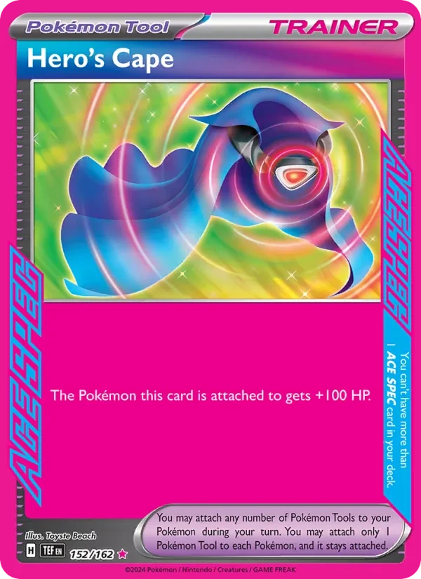 Hero's Cape 152/162 Temporal Forces Pokémon card