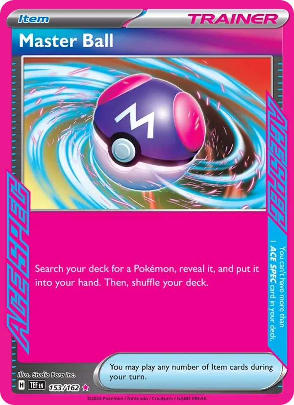 Master Ball 153/162 Temporal Forces Pokémon card