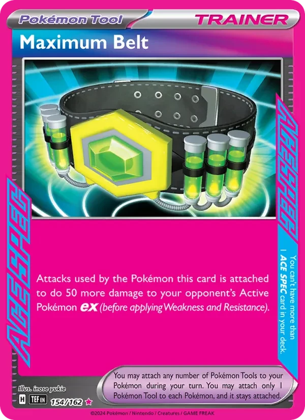 Maximum Belt 154/162 Temporal Forces Pokémon card