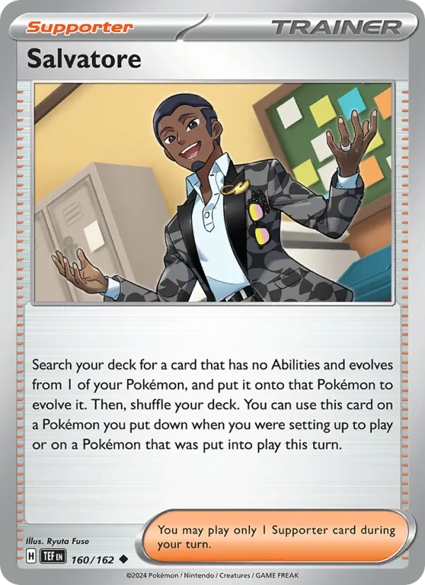 Salvatore 160/162 Temporal Forces Pokémon card