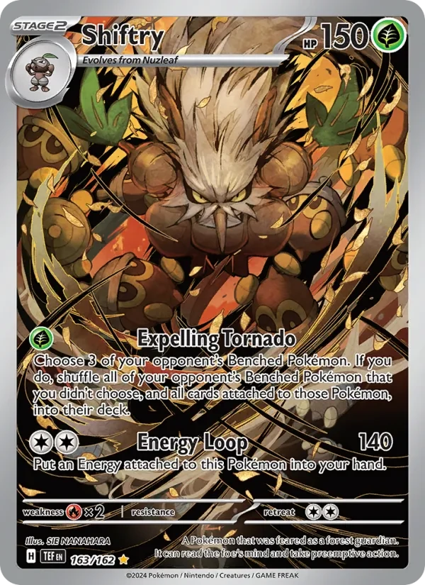 Shiftry 163/162 Temporal Forces Pokémon card