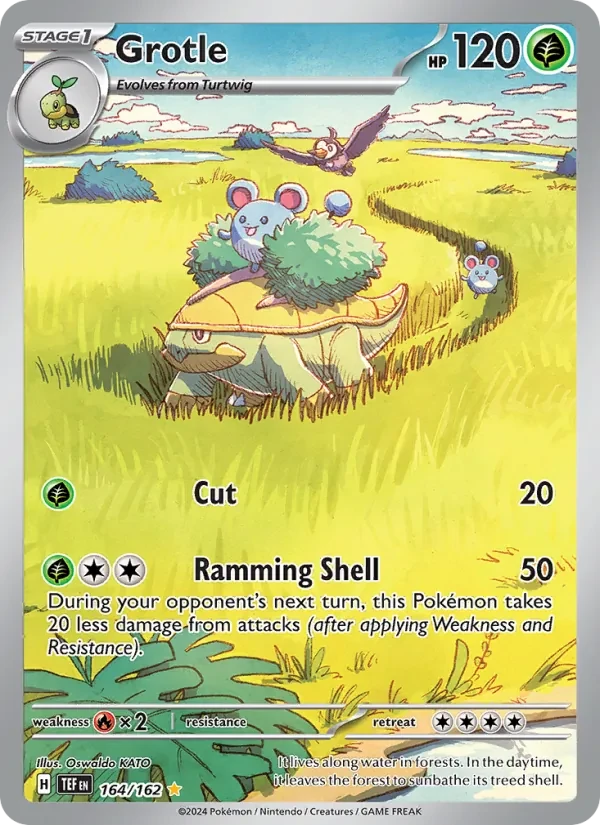 Grotle 164/162 Temporal Forces Pokémon card