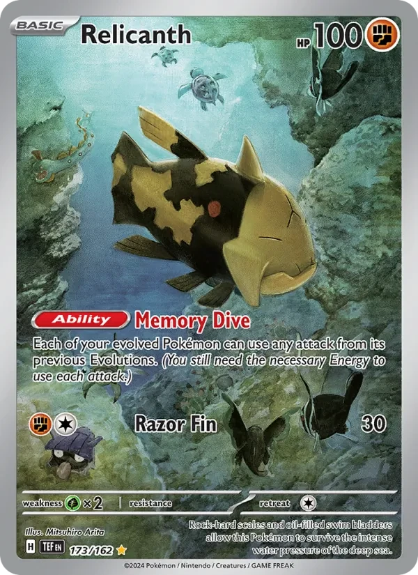 Relicanth 173/162 Temporal Forces Pokémon card