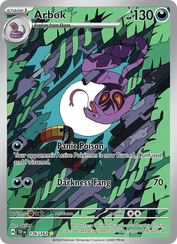 Arbok 176/162 Temporal Forces Pokémon Karte