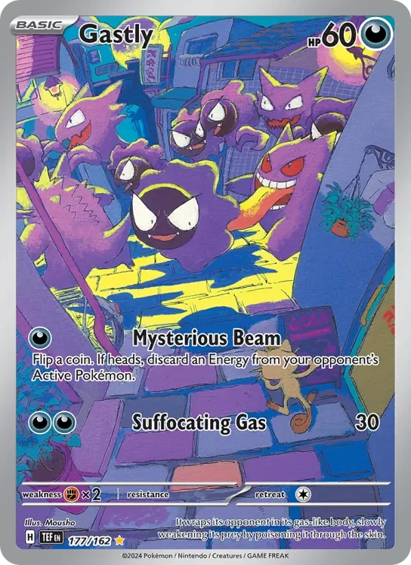 Carta Pokémon Gastly 177/162 Temporal Forces