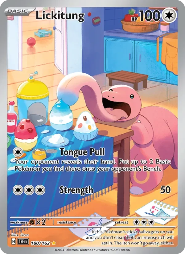 Lickitung 180/162 Temporal Forces Pokémon Karte