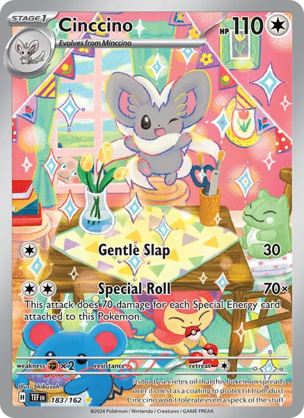 Cinccino 183/162 Temporal Forces Pokémon card