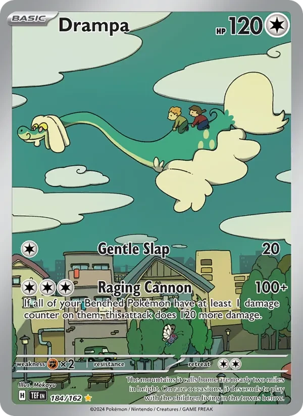 Drampa 184/162 Temporal Forces Pokémon card