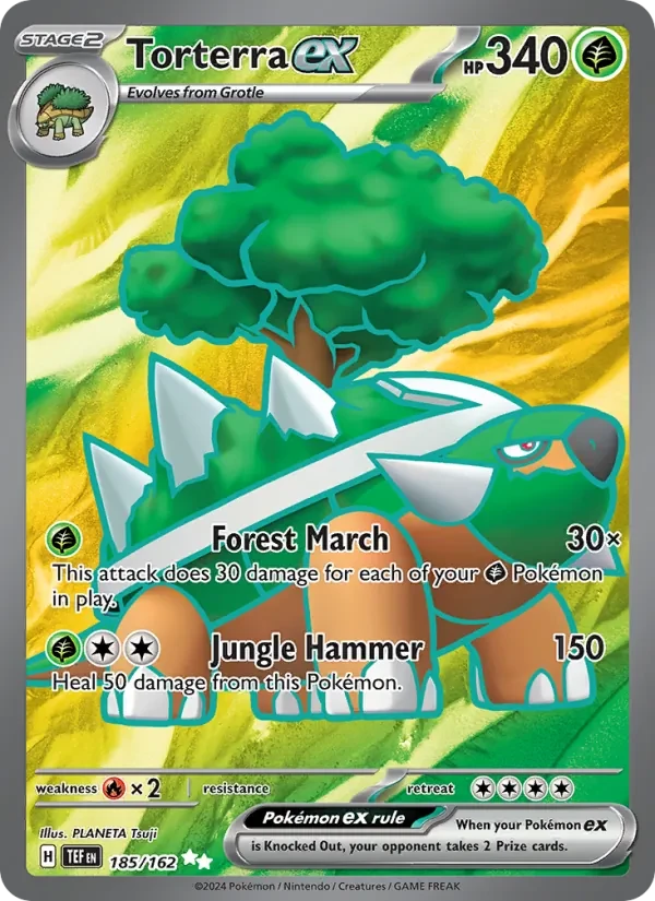 Torterra ex 185/162 Temporal Forces Pokémon card