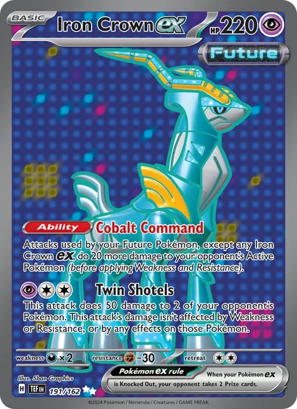 Iron Crown ex 191/162 Temporal Forces Pokémon card