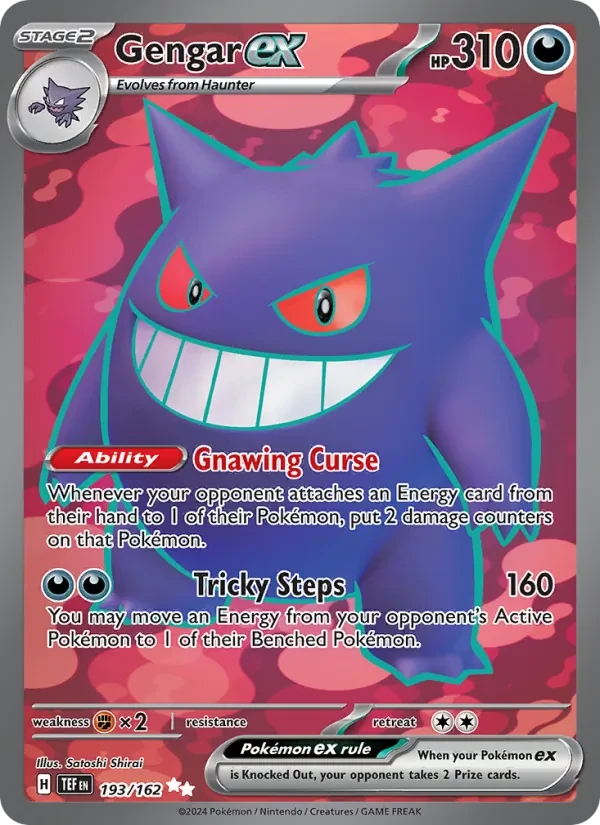Gengar ex 193/162 Temporal Forces Pokémon Karte