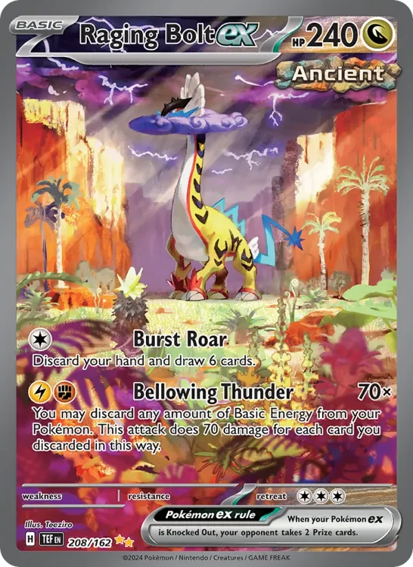 Raging Bolt ex 208/162 Temporal Forces Pokémon Karte