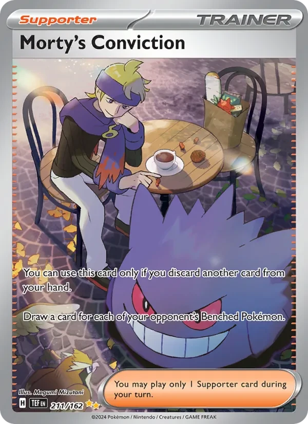 Morty's Conviction 211/162 Temporal Forces Pokémon Karte
