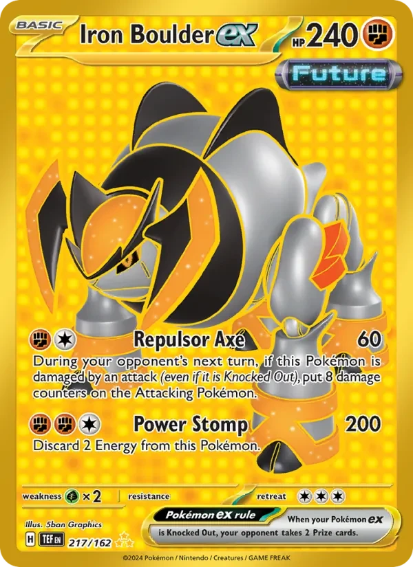 Iron Boulder ex 217/162 Temporal Forces Pokémon card