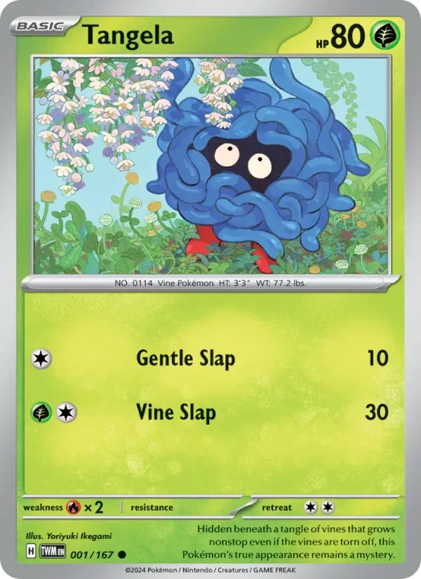Tangela 001/167 Twilight Masquerade Pokémon card