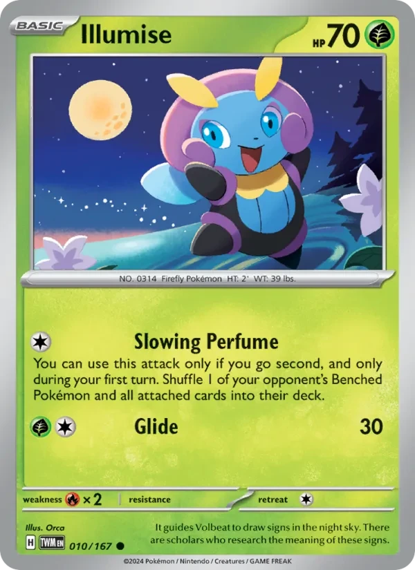 Illumise 010/167 Twilight Masquerade Pokémon card