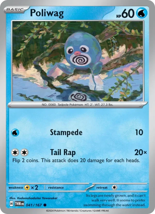 Poliwag 041/167 Twilight Masquerade Pokémon card