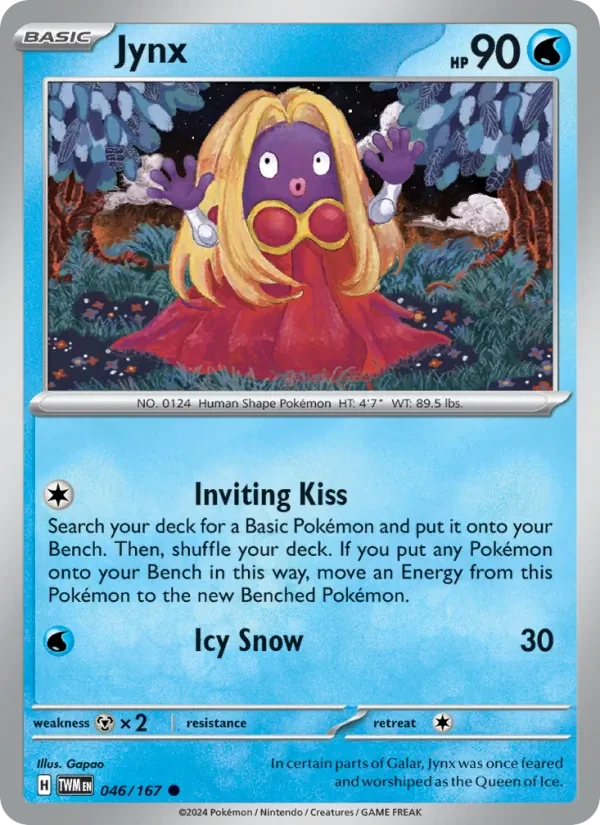 Jynx 046/167 Twilight Masquerade Pokémon card