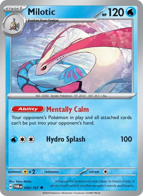 Milotic 050/167 Twilight Masquerade Pokémon card