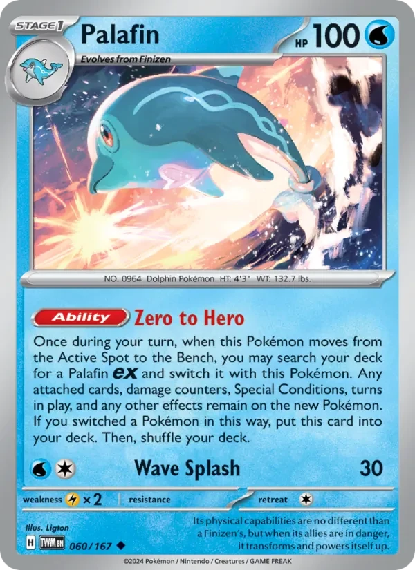 Palafin 060/167 Twilight Masquerade Pokémon card