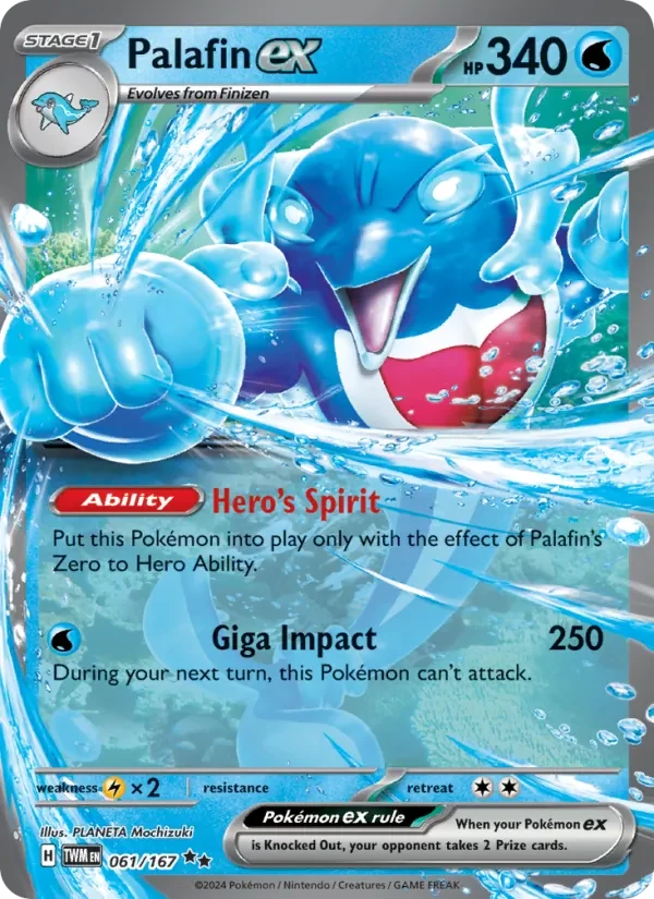 Palafin ex 061/167 Twilight Masquerade Pokémon card