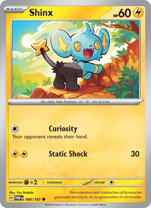 Shinx 066/167 Twilight Masquerade Pokémon card