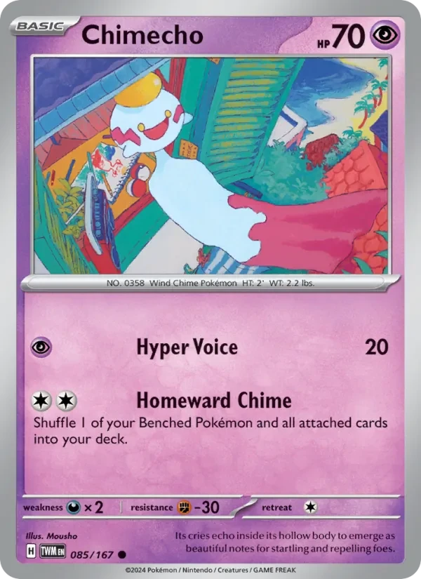 Chimecho 085/167 Twilight Masquerade Pokémon card