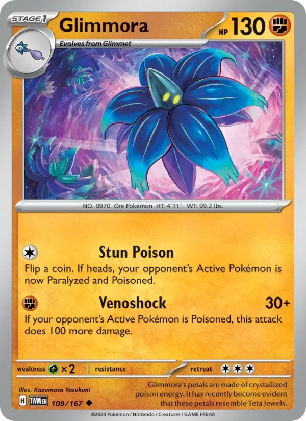 Glimmora 109/167 Twilight Masquerade Pokémon card