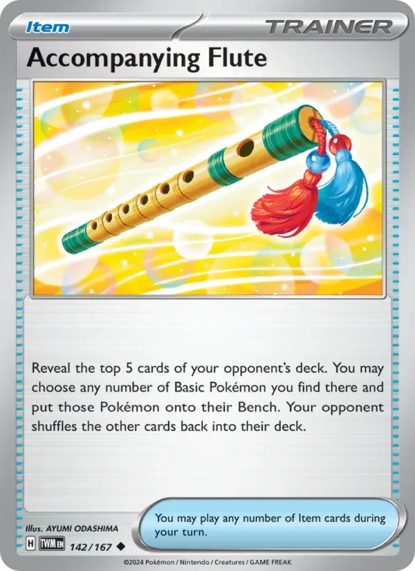 Accompanying Flute 142/167 Twilight Masquerade Pokémon card