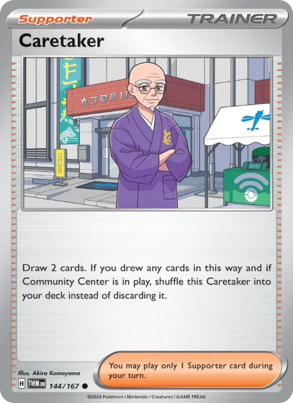 Caretaker 144/167 Twilight Masquerade Pokémon card