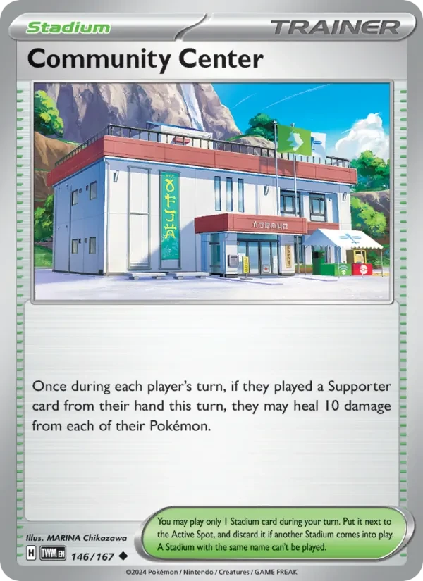 Community Center 146/167 Twilight Masquerade Pokémon card
