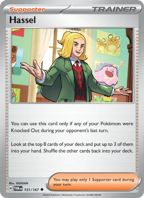Hassel 151/167 Twilight Masquerade Pokémon card
